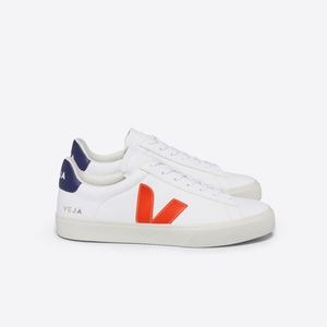 Veja Campo Extra White, Orange, & Fluo Cobalt